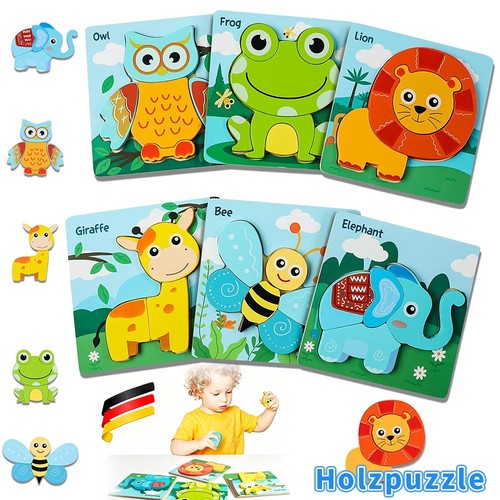 Holzpuzzle für kinder - -, 6stk
