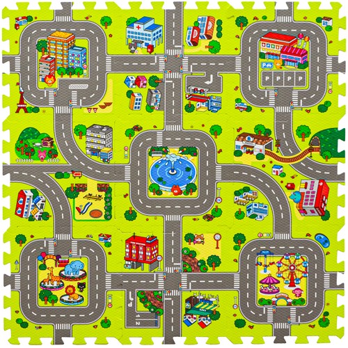 Teile puzzlematte straße - puzzlematte,