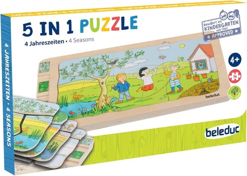 Beleduc lagenpuzzle 4 - -,