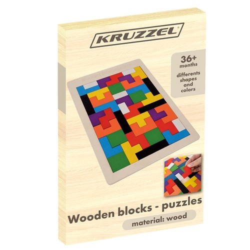 Holzpuzzle teile kinder - 3d,