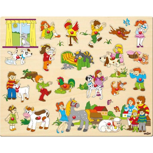 Tier holz steckpuzzle kinder - steckpuzzle,