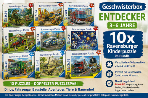 10x ravensburger kinderpuzzle - 10x,