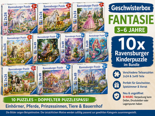 10x ravensburger kinderpuzzle - 10x,