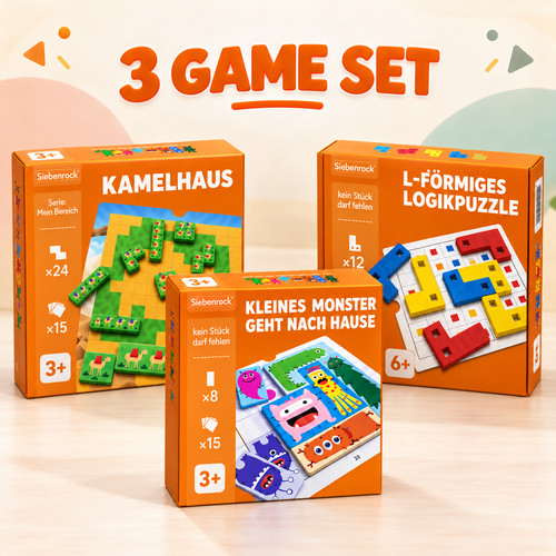 Logikspiele kinder 3er - 3er, set