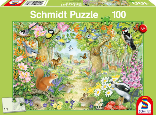 Tiere wald puzzle - wald., 100